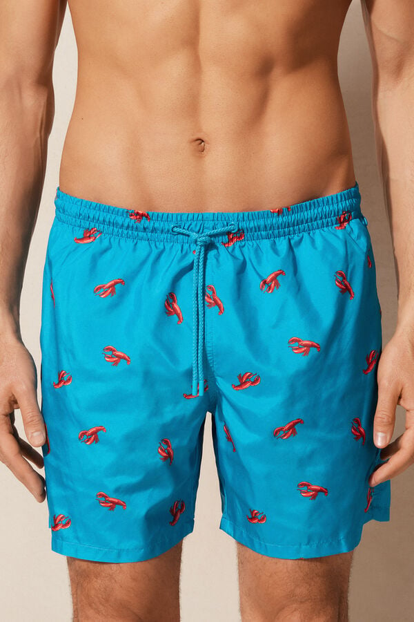 Intimssimi Lobster Print Swim Trunks Azules | TPEWZ61839