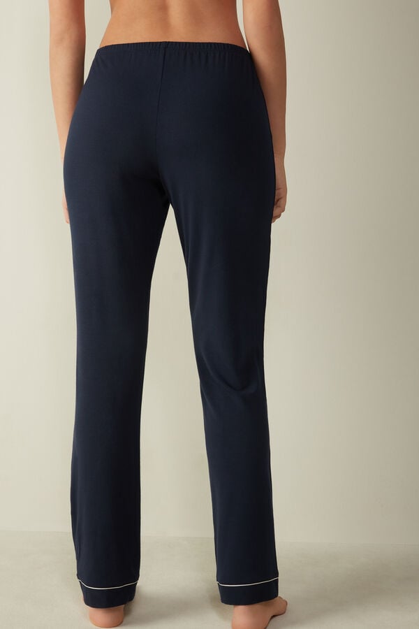 Intimssimi Long Micromodal Trousers Azules | EPEHC24181