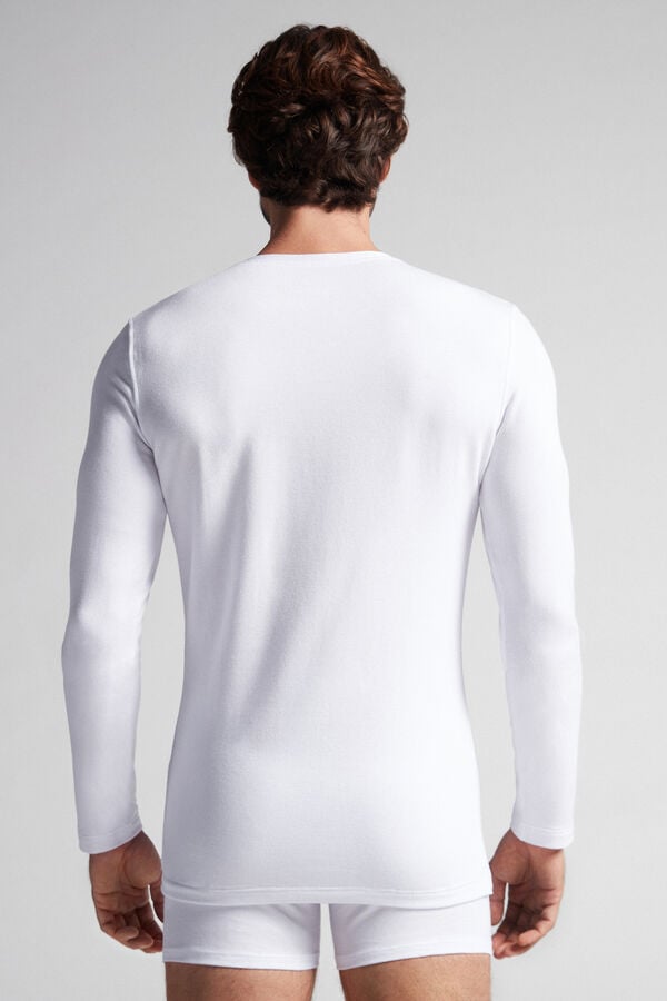 Intimssimi Long-Sleeve Modal-Cashmere Top Blancas | ZPENQ93645