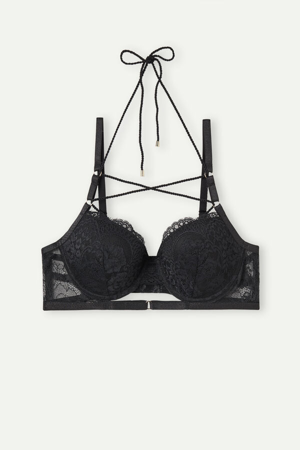 Intimssimi Loosen Heartstrings Sofia Balconette Bra Negras | LPETR13935