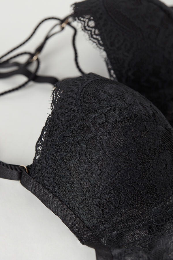 Intimssimi Loosen Heartstrings Sofia Balconette Bra Negras | LPETR13935