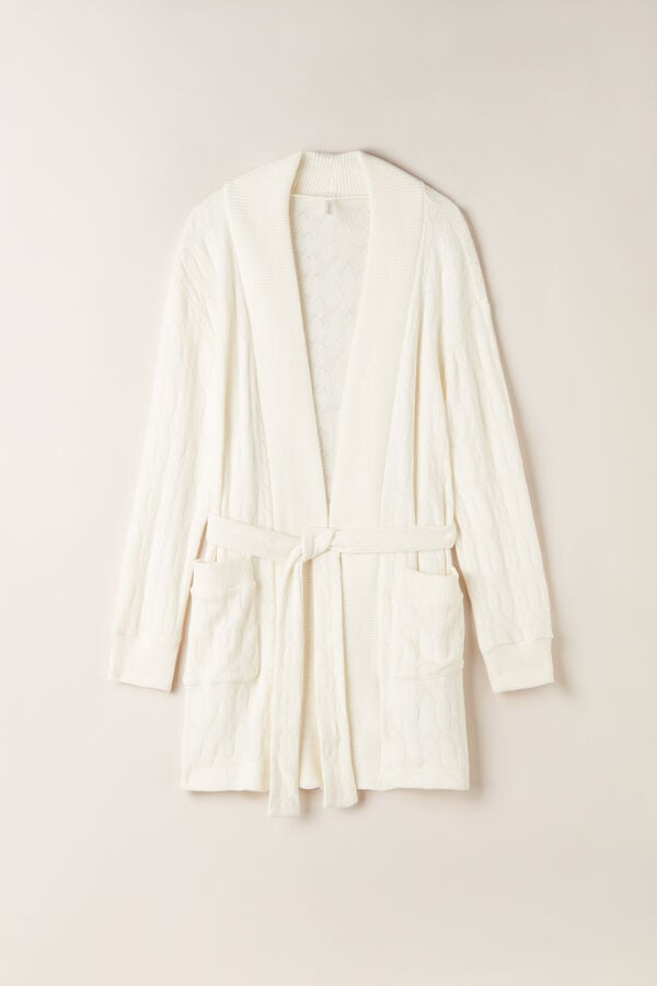 Intimssimi Lost in Fields Braided Robe Blancas | SPENY53840