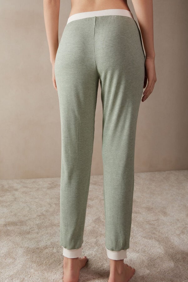 Intimssimi Lost in Fields Full Length Pants in Modal Verde | EPEVG13129