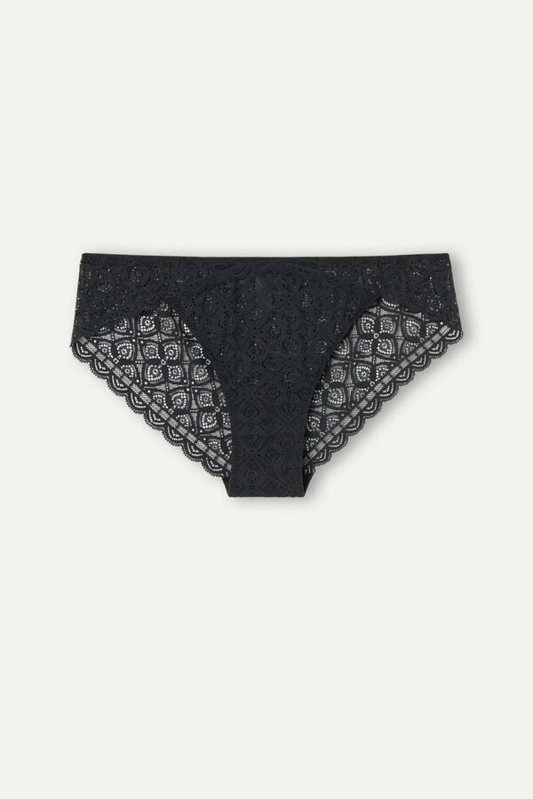 Intimssimi Low Rise Lace Panties Negras | FPEHY89297