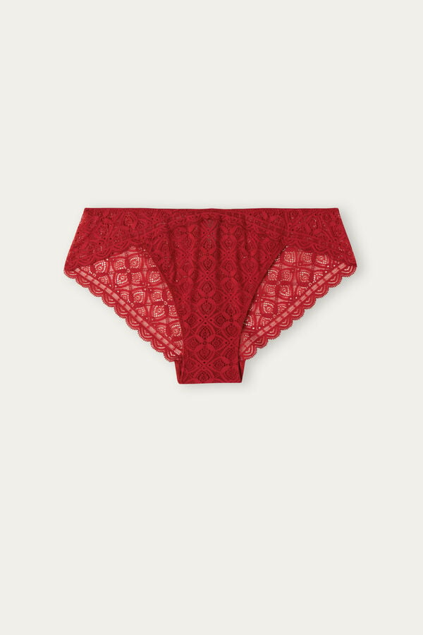 Intimssimi Low Rise Lace Panties Rojas | PECVG79656