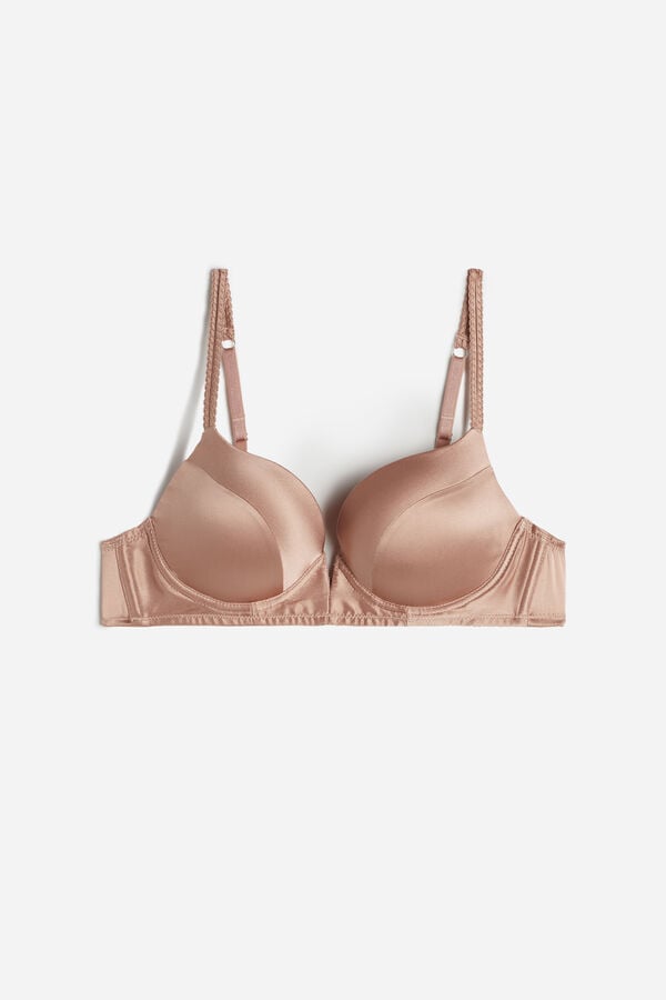 Intimssimi Mia Silk Super Push-Up Bra Natural | LPESX96738