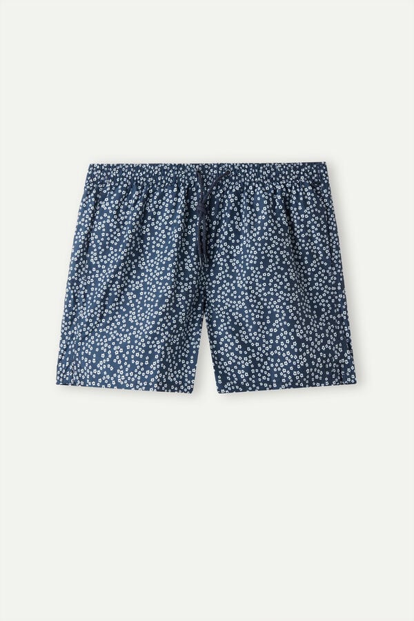 Intimssimi Micro Flower Print Swim Trunks Azules | APEWC22713