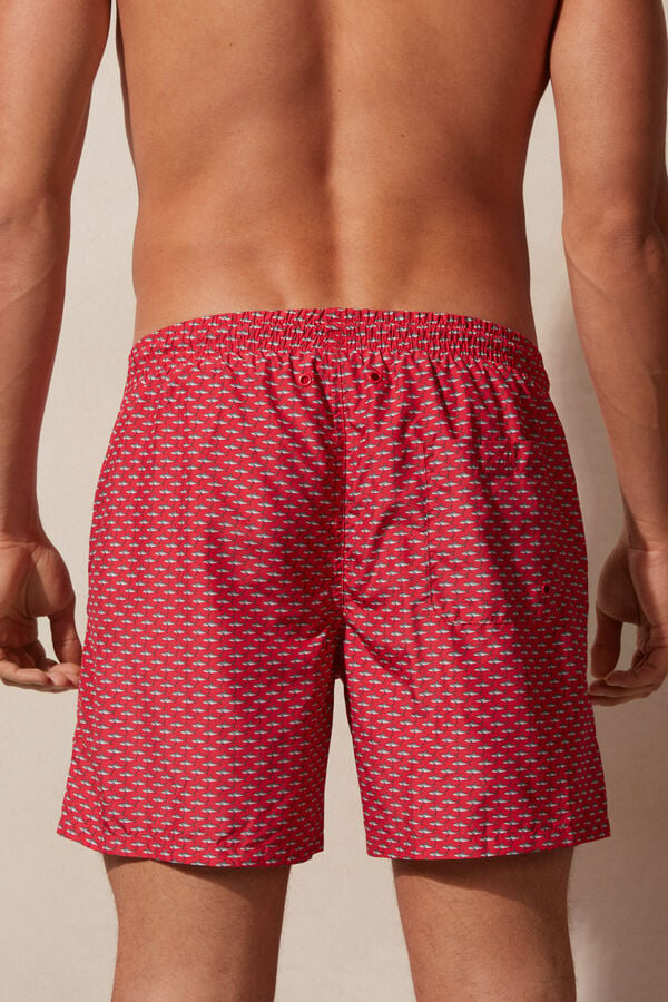 Intimssimi Micro Shark Print Swim Trunks Print | SPENY10221