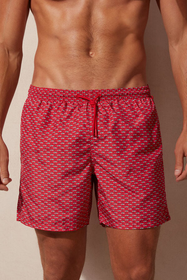 Intimssimi Micro Shark Print Swim Trunks Print | SPENY10221