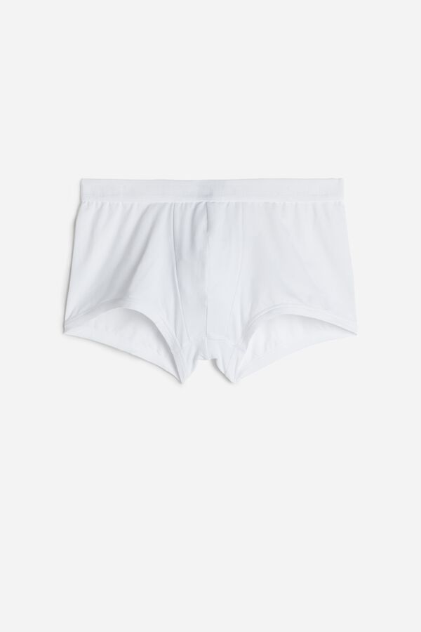 Intimssimi Microfiber Logo Boxer Shorts Blancas | PENEJ30098