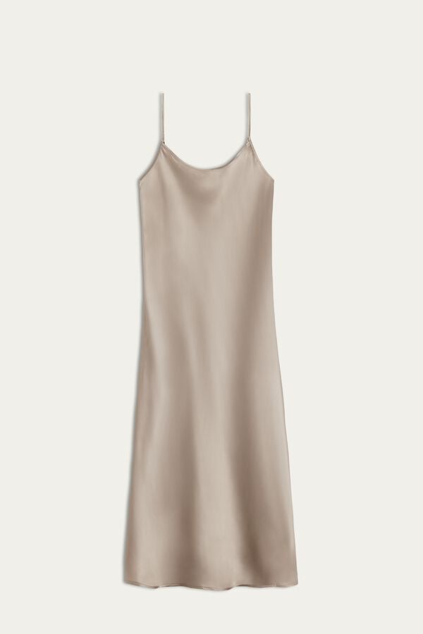 Intimssimi Midi-Length Slip in Silk Natural | PEICD96031