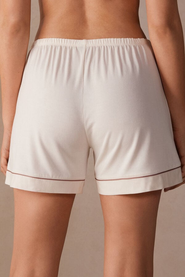 Intimssimi Modal Shorts with Contrast Trim Natural | BPESD19199