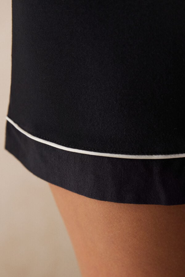 Intimssimi Modal Shorts with Contrast Trim Negras | BPESO98673