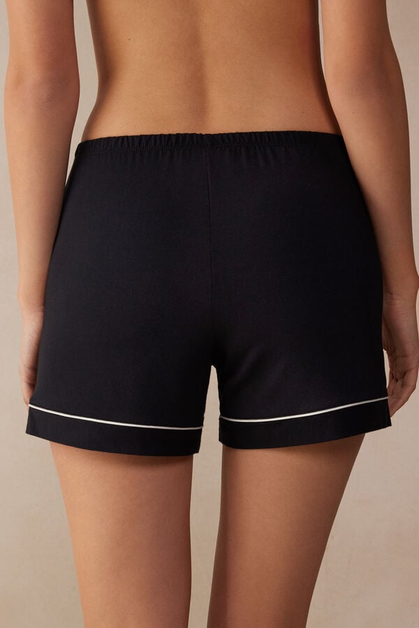 Intimssimi Modal Shorts with Contrast Trim Negras | BPESO98673