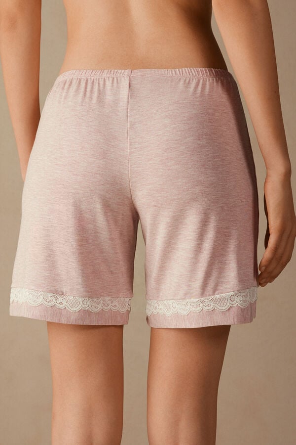 Intimssimi Modal Shorts with Lace Details Rosas | FPEHY21640