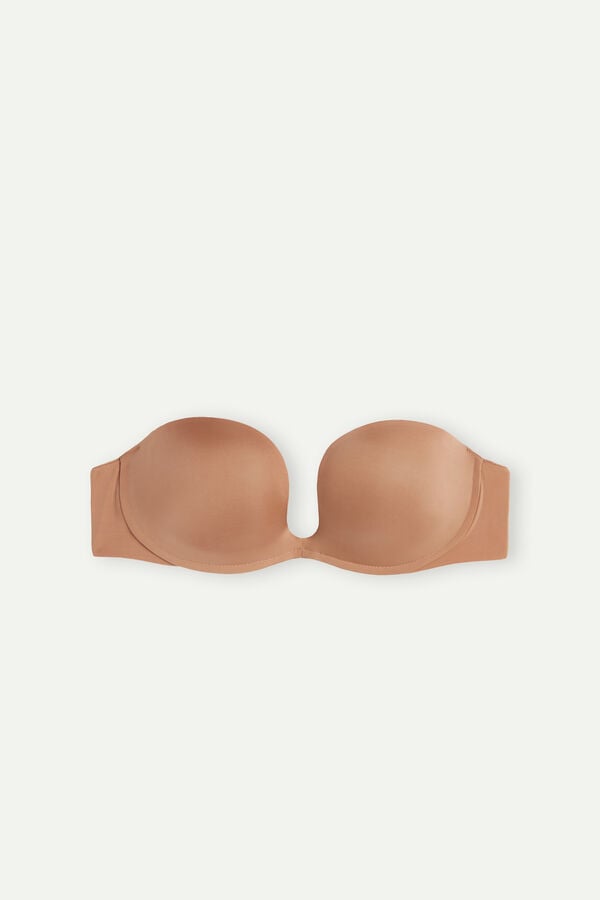 Intimssimi Monica Bandeau Bra in Ultralight Microfiber Natural | APEDF55260