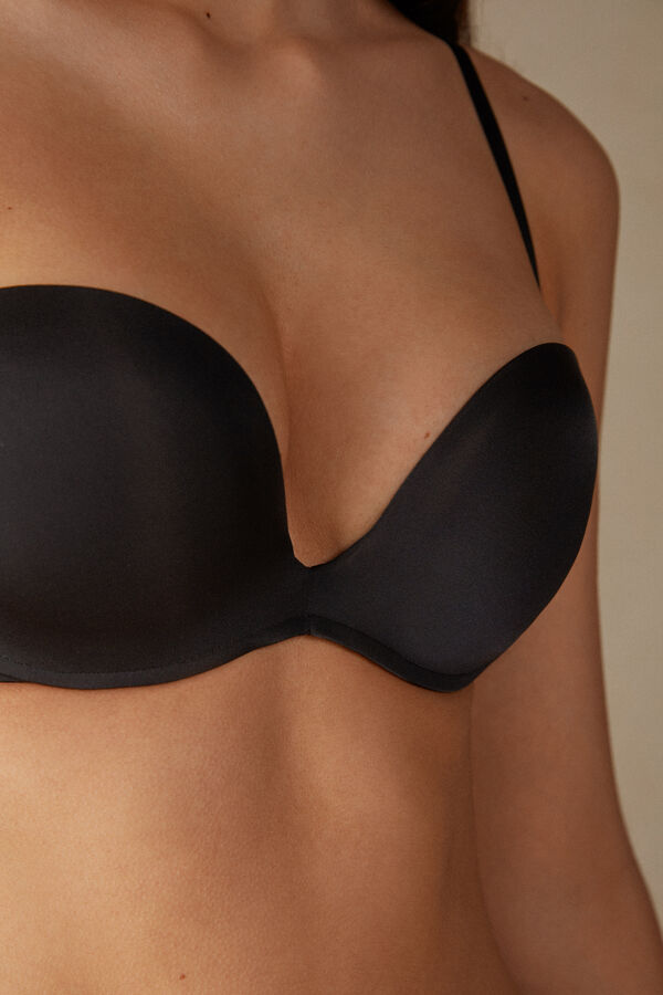 Intimssimi Monica Bandeau Bra in Ultralight Microfiber Negras | FPEHY93596