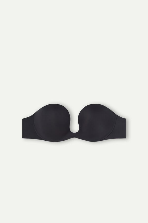 Intimssimi Monica Bandeau Bra in Ultralight Microfiber Negras | FPEHY93596