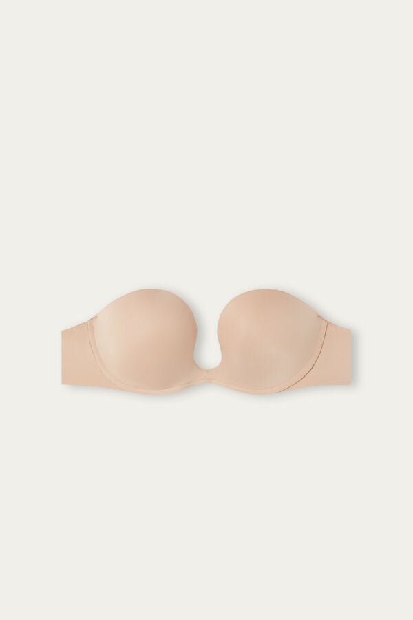 Intimssimi Monica Bandeau Bra in Ultralight Microfiber Natural | PECIF96917