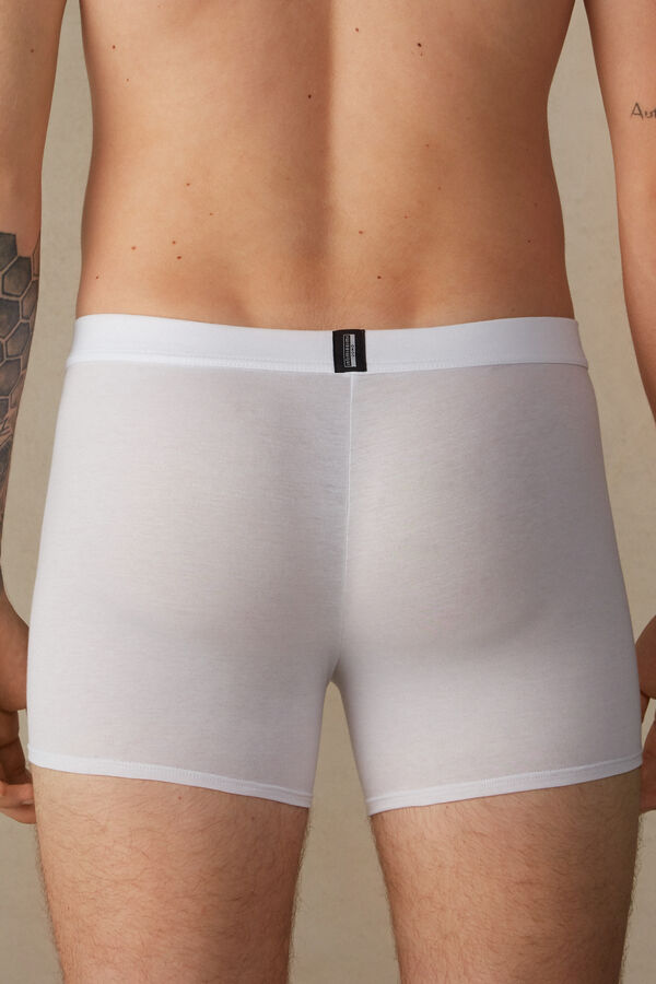 Intimssimi Natural Fresh Supima® Cotton Boxers Blancas | EPEHC52169