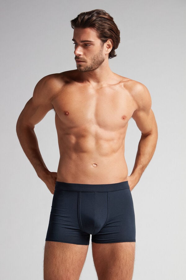 Intimssimi Natural Fresh Supima® Cotton Boxers Azules | FPEHY71106