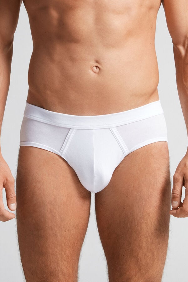 Intimssimi Natural Fresh Supima® Cotton Briefs Blancas | GPEEC38248