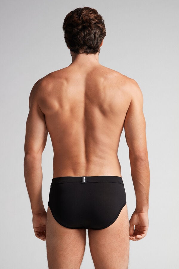 Intimssimi Natural Fresh Supima® Cotton Briefs Negras | LPESX23871