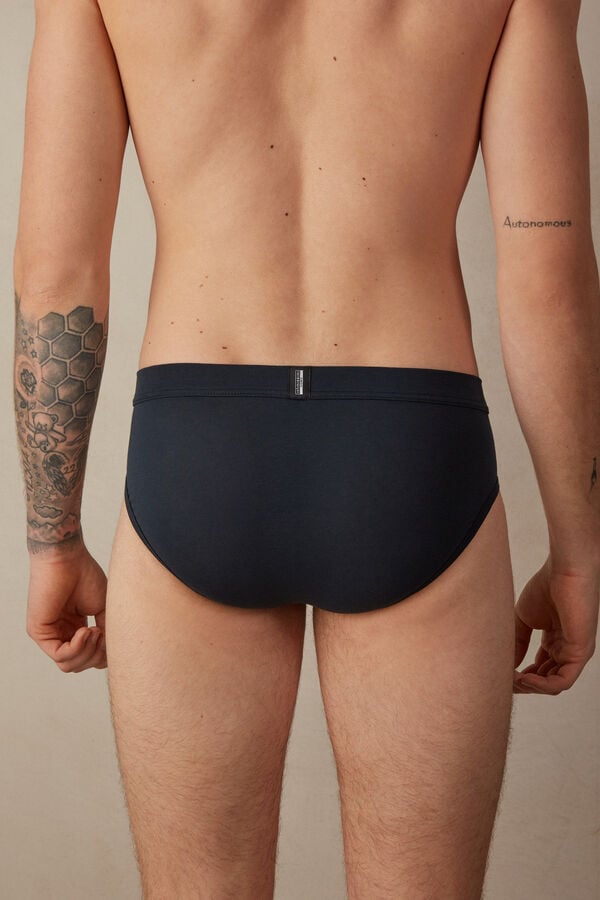 Intimssimi Natural Fresh Supima® Cotton Briefs Azules | PEEGJ52666