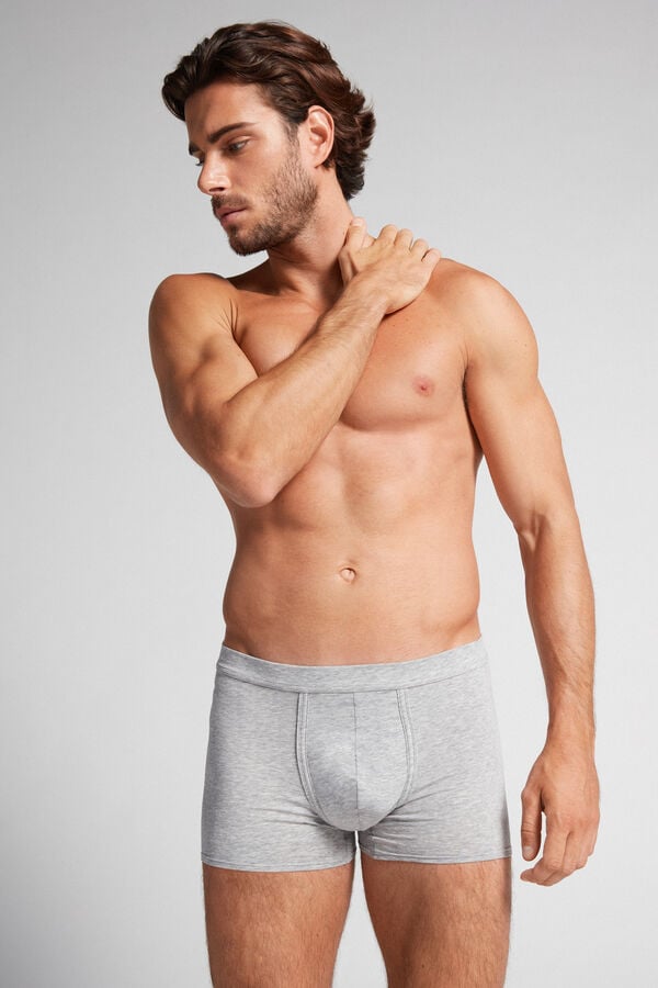 Intimssimi Natural Fresh Supima® Cotton Boxers Gris | PEQCS40371