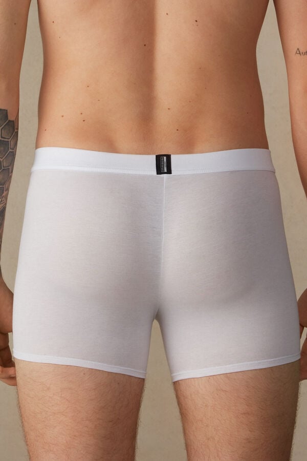 Intimssimi Natural Fresh Supima® Cotton Boxers Blancas | PEXBR31430