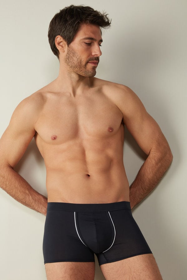 Intimssimi Natural Fresh Supima® Cotton Boxers Azules | PEZDE70749