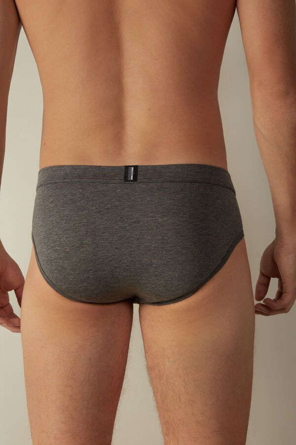 Intimssimi Natural Fresh Supima® Cotton Briefs Gris Oscuro | YPEVQ30751