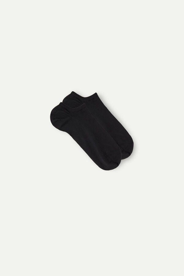 Intimssimi No-show Socks in Supima® Cotton Negras | APEDF47916