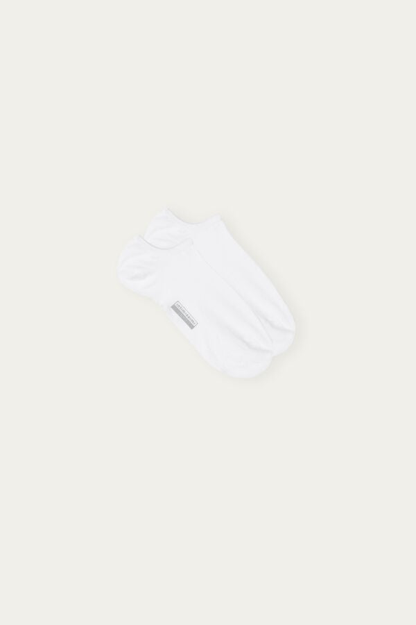 Intimssimi No-show Socks in Supima® Cotton Blancas | FPEHY69284