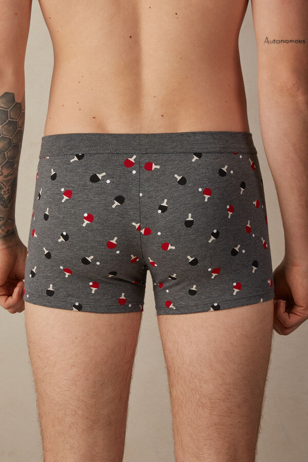 Intimssimi Ping Pong Boxers in Stretch Supima® Cotton Gris | APEDF13250