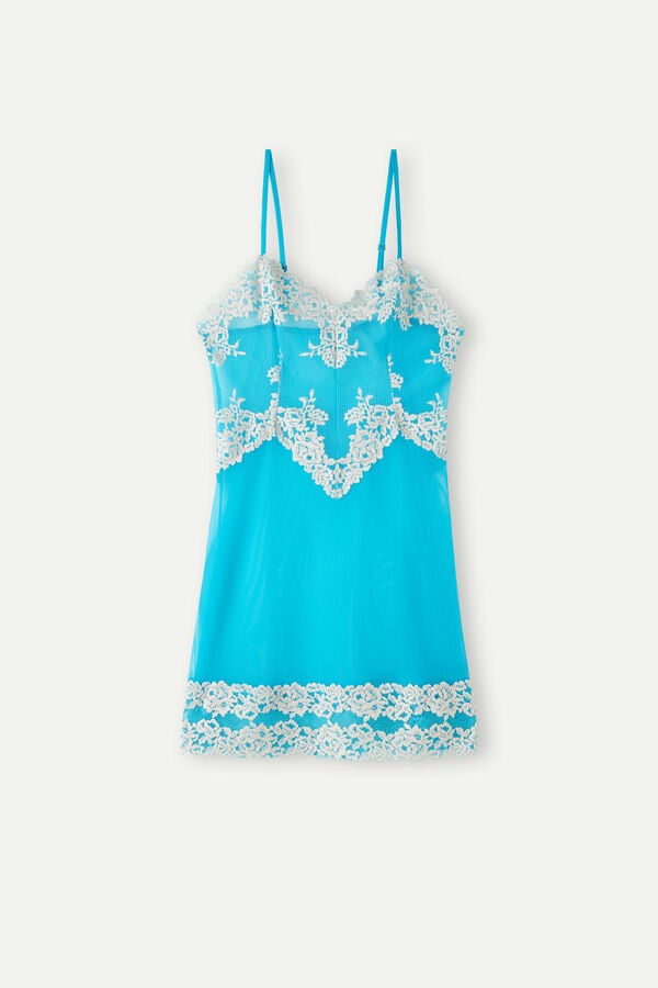 Intimssimi Pretty Flowers Babydoll Azules | APEDF54859