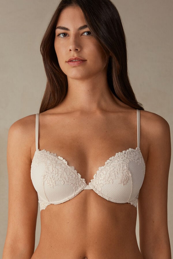 Intimssimi Pretty Flowers Bellissima Push-up Bra Natural | PECIF62657