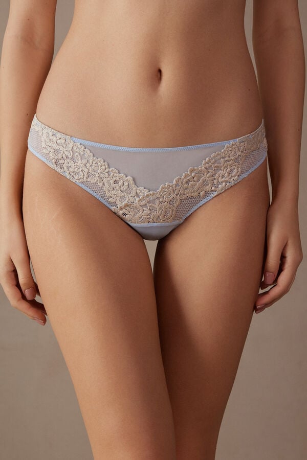 Intimssimi Pretty Flowers Brazilian Azules Claro | DPEVO44860