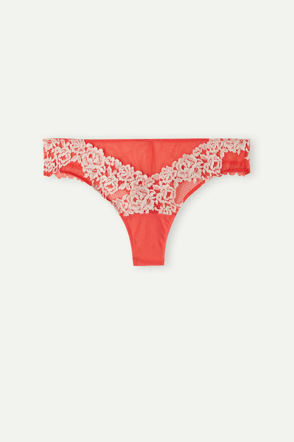 Intimssimi Pretty Flowers Brazilian Blancas | BPESD27993