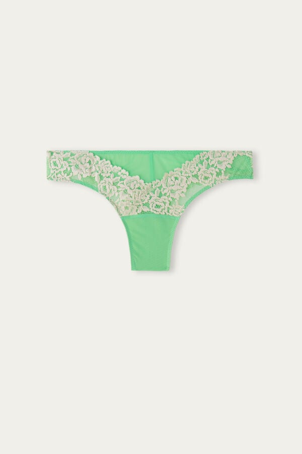 Intimssimi Pretty Flowers Brazilian Verde | GPEEC89339