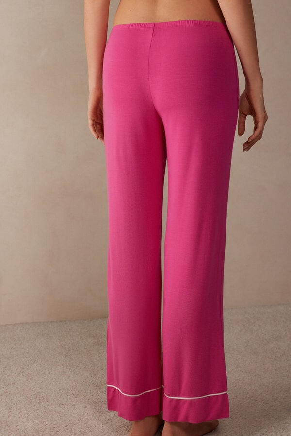 Intimssimi Pretty Flowers Full Length Modal Pants Rosas | PEZDE72514