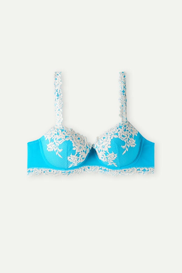 Intimssimi Pretty Flowers Sofia Balconette Bra Azules | BPESD39826