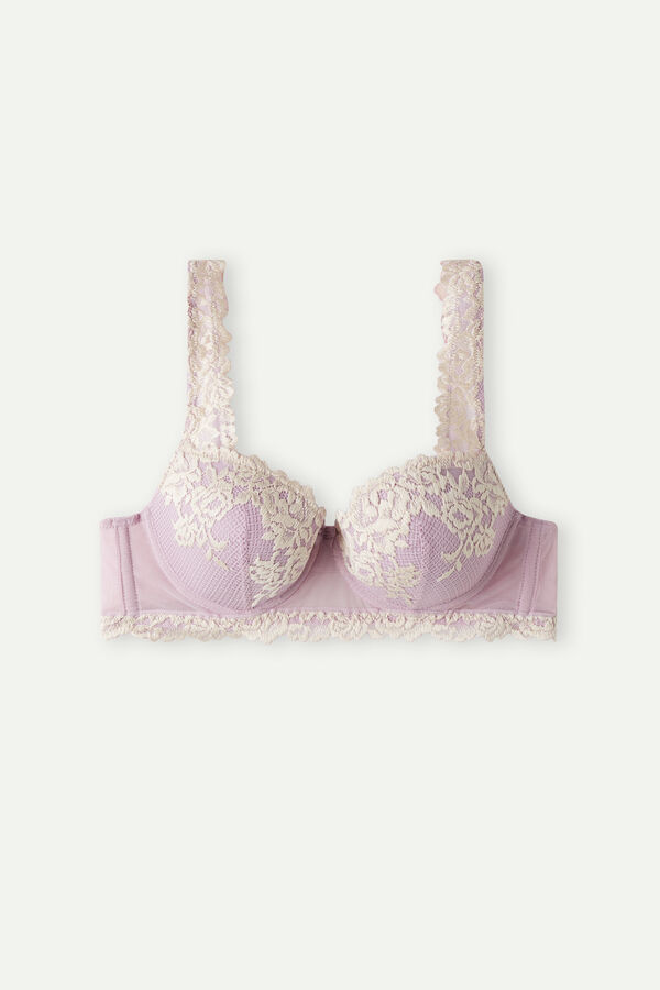 Intimssimi Pretty Flowers Sofia Balconette Bra Violet | PENEJ38665