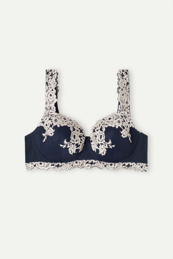 Intimssimi Pretty Flowers Sofia Balconette Bra Azules | UPETG80156