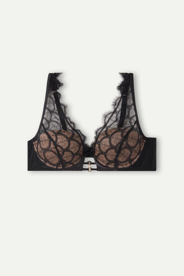 Intimssimi Pure Charme Elena Balconette Bra Negras | PEJVR45817