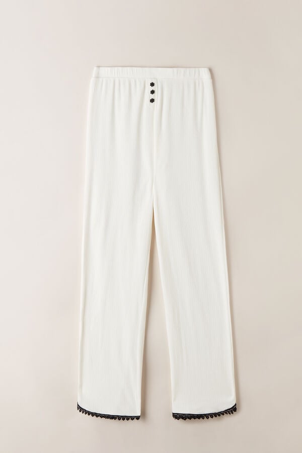 Intimssimi Pure Joy Full Length Cotton Pants Blancas | PEZPD20549