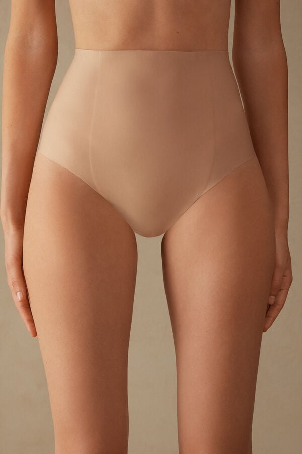 Intimssimi Raw-Cut Microfiber French Knickers Natural | PEDYB67996