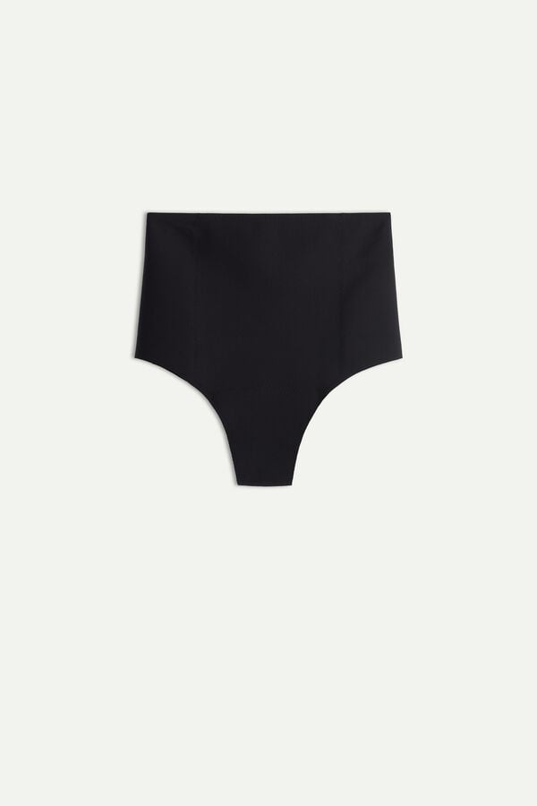 Intimssimi Raw-Cut Microfiber French Knickers Negras | PEICD15928