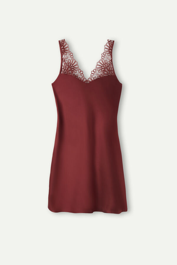 Intimssimi Romantic Life Silk Chemise Rojas | PEXBR80839