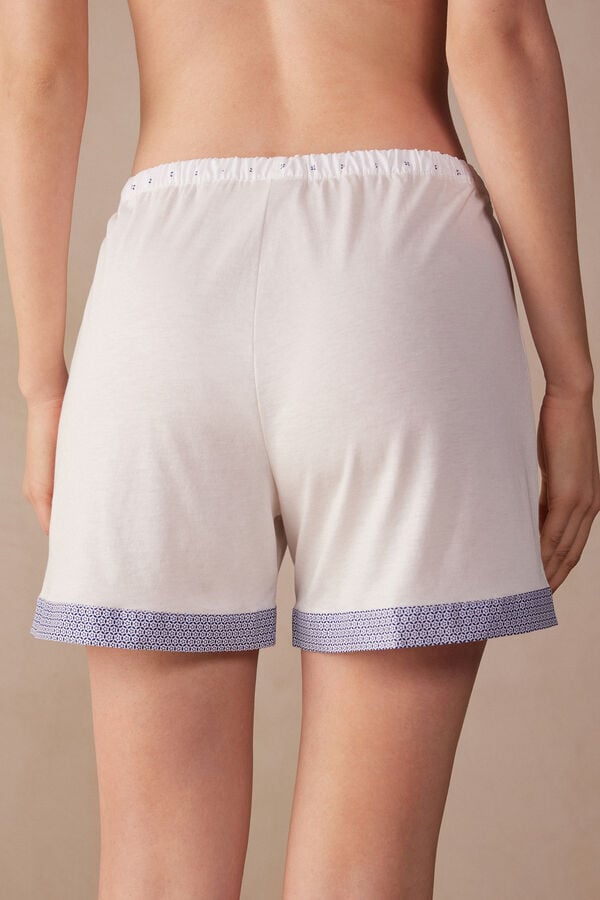 Intimssimi Santorini View Ultrafresh Supima® Cotton Shorts Blancas | UPEND13326